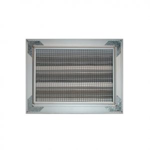 Passive air brick vent silver